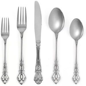 Royal Anti-Rust Stainless Steel Flatware Set include Fork Spoon Knife 20 Pieces